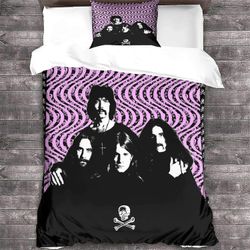 Kerota Black Sabbath vuodevaatteet pussilakana mikrokuitu, heavy metal rock 'n' roll d teinit kodin vuodevaatteet setti kotipussilakanan koko King2...