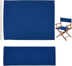 1 setti korvaava istuinpäällinen ohjaajille Tuoli Marine Blue Directors, tuoli kangaskansi, kangas istuin ja selkänojasarja puukepillä taitettavaan...