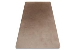 RugsX Moderne vasketæppe POSH lurvet, plys, tyk skridsikker beige 80x150 cm
