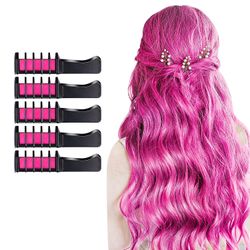 Gangxun 6 stk Ny Hår Kridt Comb Midlertidig Bright Hair Color Dye for piger Børn, Vaskbar Hår Kridt for Piger Alder 4 - 10 + nytår Fødselsdagsfest ...