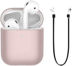 AIR Stødsikkert beskyttelsesetui til Airpods 1 AirPods 2 Champagne Gold