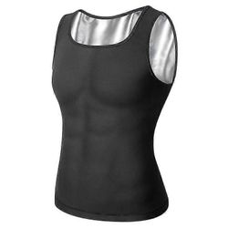 Sweat Shapewear Miesten Premium Slimming Shapewear Workout Sauna Tank Top Vest Men Hiki Shaper Sauna Vest laihdutus polymeeri harjoituspuku Hopea v...