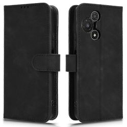 TCL 60R 5G Nahkakotelo Skin Feel Anti Drop Lompakko Flip Puhelimen Kuori - Musta Monivärinen Black