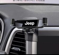 Laddare Mobiltelefonhållare för bil Jeep Renegade 2016 2017 2018, Ventilationsklämma, Gravitationsnavigeringsstöd, Biltillbehör Orange
