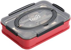 Linkrunning Bento Box Børns Madkasse-Ultra Lille opdelt rustfrit stål snack container-4 dele til 2 oz møtrik kød ost fingermad rustfrit stål låg re