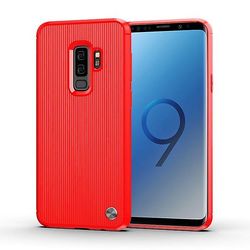 AIR Holdbar stødsikker beskyttelsesskaltaske til Samsung Galaxy S9 Plus - Rød