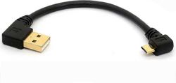 90 asteen USB 2.0 - Micro USB B uroskaapeli 50 cm vasemman kulman latausjatke ja latausjatkeen kaapeli-ZZY