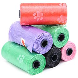 Besser 1/4/6/8/10 Roll Bag Pet Affald Agterstavn Hunde Kat Clean Afhente Garbage Bag Roll 8 pcs