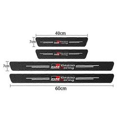Moottoriajoneuvon osat GR Sport hiilikuitu auton oven kynnys kynnyksen suojatarra Toyota GR Gazoo Racing C-HR RAV4 Mirai Avensis Prado HV RZ 4kpl G...