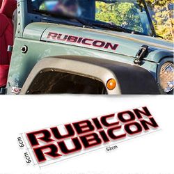 2 kpl auton korin etu- ja takakontin tarrat Jeep-logoon Rubicon Wranngler Unlimited Grand Cherokee Compass Renegade Patriot Punamusta