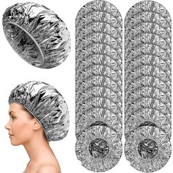 Althee 24 stykker aluminium folie Hair Caps Deep Conditioning Caps Gjenbrukbar Processing Cap For Hair