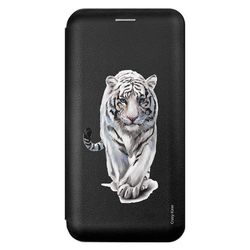 Crazy Kase Sag for Samsung Galaxy Note 10 Mere Sort Hvid Tiger Mønster