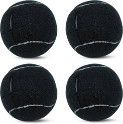 4 kpl esileikattuja tennispalloja huonekalujen jaloille ja lattiasuojaukselle, raskaat pitkäaikaiset huopatyynyn liukupäällysteet Musta