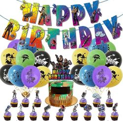 Ubiuo Fornita Party Syntymäpäiväkoristeet Videopelijuhlatarvikkeet