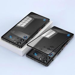 ZTE nubia Red Magic 10 Pro 5G kotelo metallikehys matta PC takapuhelimen kansi Snap-painikkeella - Blac Monivärinen Black