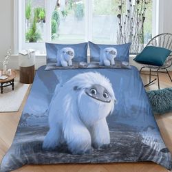 Abominable3D Effect lohduttaja lapsille ja aikuisille Painettu mikrokuituinen kauhistuttava pussilakanasetti tyynyliinoilla Peittovuodevaatteet Zil...