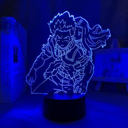 3D-yövalo lapsille Pojat Tytöt Deku Izuku Midoriya 3D-lamppu Anime My Hero Academia lapsille Makuuhuoneen sisustus Izuku Midoriya Led yövalo Syntym...
