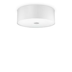 Ideal Lux Lighting Ideel Lux Woody - 4 lys medium loft flush lys hvid, E27