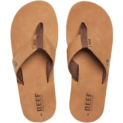 Reef mens läder Smoothy Holiday pool Beach flip flops Thongs sandaler-brons Brons Brown 13 UK