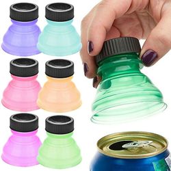 6x genanvendelig drik kan caps Cover Camping Soda Drink Saver Cup Tilbehør Drinkware Køkken Cup Flaske Cover Tools