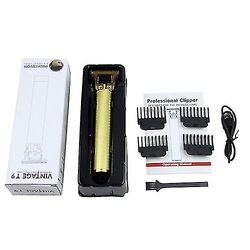 Coosilo Mænd Hår Clipper Elektrisk Trimmere Clippers Hårskæring Machine Barbermaskine guld 18.5*6.5*4.3cm
