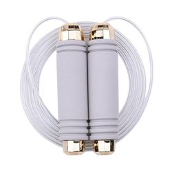 Jump Rope Hurtig hastighed Jumping Reb Kabel med kuglelejer Grå med guld