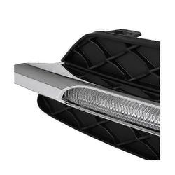 Vasen LED DRL päiväajovalot sumuvalo lamppu sopii C-luokkaan W204 C250 C300 11-13--musta