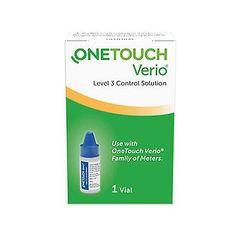 Onetouch Verio Level 3 (Mid) Control Solution -injektiopullo, 1 kpl (1 kpl pakkaus)