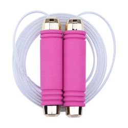 Jump Rope Hurtig hastighed Jumping Reb Kabel med kuglelejer Pink med guld