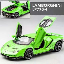 1:32 Lamborghinis LP770-4 750 metalliseos urheiluautomalli painevalut metalli vedä takaisin ääni ja kevyt automalli lasten lelukokoelma lahja LP770...