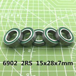 Begrænset gratis forsendelse 5stk 6902-2rs Med Abec-3 15x28x7 Mm Metrisk tynd sektion 6902 2rs Kuglelejer 6902rs 61902 Rs