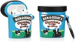 AIR Silikone taske kompatibel egnet til Airpods 123D Juice Drink Series (Benjerry Ice Cream)