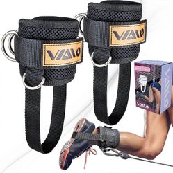 Nilkkahihnat kaapelikoneille, säädettävä Comfort Fit Neopreeni, Vahvista kaksinkertainen D-rengas