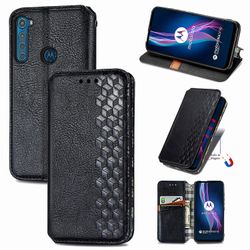 Gangxun Sag til Motorola Moto One Fusion Plus Flip Cover Tegnebog Flip Cover Tegnebog Magnetisk Beskyttende Handytasche sag Etui - Sort