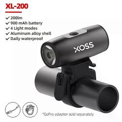Unbrand XOSS 200-1200 lm pyörän valo XL1200 ajovalo vedenpitävä ladattava etulamppu polkupyörän valo alumiininen ultrakevyt taskulamppu XL 200