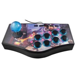 Retro Arcade Game Rocker -ohjain USB-ohjaussauva Ps2/Ps3/PC:lle/Android Smart TV:lle sisäänrakennettu E Rautanyrkki tyyliin