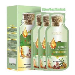 Natural Plant Hair Dye Bubble Uusi kasvitieteellinen harmaa hiusväri kuplaväri Kastanjanruskea