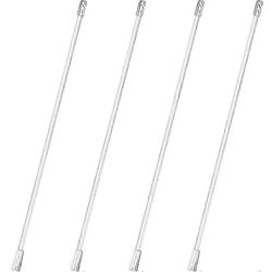 4 kpl sälekaihtimet sokea sauva vaihtokoukku pystysuorat kaihtimet varaosat muovinen kaihtimen avaaja kaihtimen sauva34,50X1,00X1,00 cmwhite SZRH AC