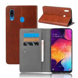 AIR Multifunktionelt læderetui til Samsung Galaxy S9 / S9 Plus - brun