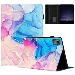 Lenovo Tab M11 / Xiaoxin Pad 11 2024 -kotelolle marmorinahkainen suojaava tabletin kansi automaattinen herätysuni Monivärinen Style E