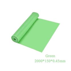 2000 mm X 150 mm X 0,45 mm yoga pilates strækmodstandsbånd Grøn
