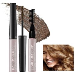 Root Touch Up Tummanruskea, vedenpitävä Harmaat hiukset Cover Up Partaväri Hiusten ripsiväri Root Cover Up Hienkestävä Pitkäkestoinen ruskea