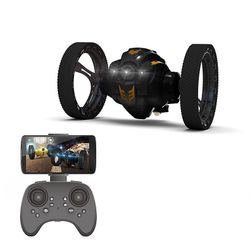 Wifi sprette bil med 2.0mp kamera peg sj88 4ch 2.4ghz hoppe sumo rc biler med fleksible hjul fjernkontroll fswb black upgrades 2MP