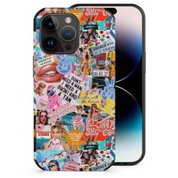 Retro sommer collage telefondeksel til Apple Iphone 14 13 12 11 Pro Max Mini Plus XR 8 7 fiberhudveske retro sommerestetikk fiber hud tilfelle For ...