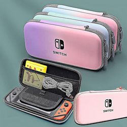 Til Switch Lite Eva beskyttende bæretaske opbevaring spil etui cover Pink lilla