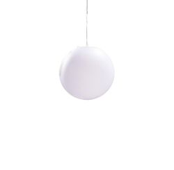 Inspired Lighting Huevo Globe Loft Vedhæng 1 lys E27 Lille Udendørs IP44, Opal Hvid