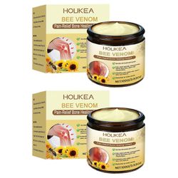 Lievittää nivelkipua Mehiläismyrkkyvoide lievittää kipua Lievittää jäykkyyttä hierontavoide käsille jaloille lihaksille 2pcs