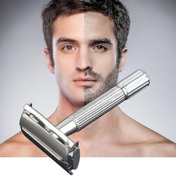 Mænds Classic Traditionel barbermaskine Dobbelt Blade Sikkerhed Barbering Salon Razor