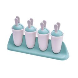 4 Fryser Is Skimmel Popsicle Maker Blå