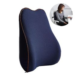 Kontorsstol Lumbar Stöd Kudde Bil Ländrygg smärtlindring Minneskumkudde med 3d Mesh Cover Gaming Stol Rygg Kudde Ergonomisk ortopedisk stol B